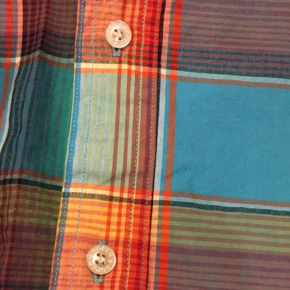 Roper Bright Plaid Country Western Button Up Shirt Long Sleeved Mens 2XL Resale - Picture 4 of 16